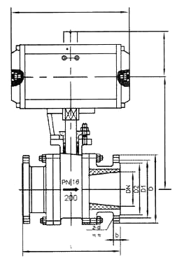 Q641TC气动陶瓷球阀(图1)
