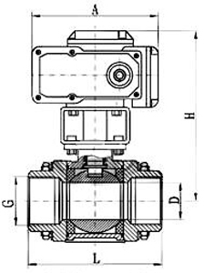 Q911F电动不锈钢丝扣球阀(图1)
